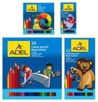ADEL - Adel Tam Boy Boya Kalemi 24 Renk Karton Kutu
