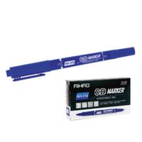 AIHAO - Aihao 319 Çift Taraflı Cd Kalemi Mavi