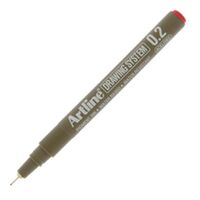 ARTLINE - Artline 232 Drawing Teknik Çizim Kalemi 0,2mm Kırmızı