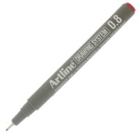 ARTLINE - Artline 238 Drawing Teknik Çizim Kalemi 0,8mm Kırmızı