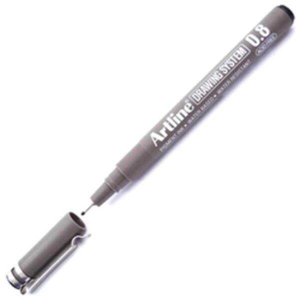 Artline 238 Drawing Teknik Çizim Kalemi 0,8mm Siyah