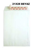 ASiL DOĞAN - ASİL 210x280 TORBA ZARF BEYAZ 110gr 500'LÜ