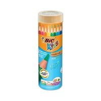 BIC - Bic Evolution Üçgen Jumbo Kuru Boya Kalemi 12+1'li Metal Tüp