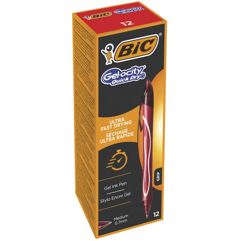 Bic Intensity Hızlı Kuruyan Jel Kalem 12'li Kırmızı