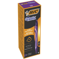 BIC - Bic Intensity Hızlı Kuruyan Jel Kalem 12'li Mor