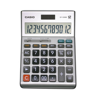 CASIO - Casio DF-120FM Masa Üstü Hesap Makinesi 12 Haneli Gri