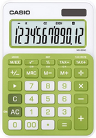 CASIO - CASIO MS-20NC-GN MASA TİPİ HESAP MAKİNESİ YEŞİL