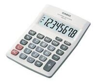 CASIO - Casio Mw-5V We Hesap Makinesi Beyaz 8 Haneli