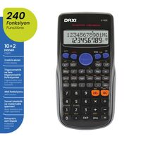 DAXI - Daxi X-500 Bilimsel Hesap Makinesi 240 Fonksiyonlu Siyah