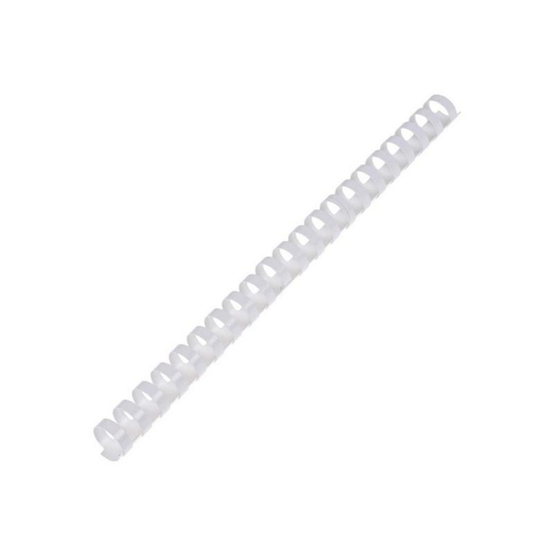 DELUXE 16mm PLASTİK SPİRAL BEYAZ 100'LÜ (90-120syf)
