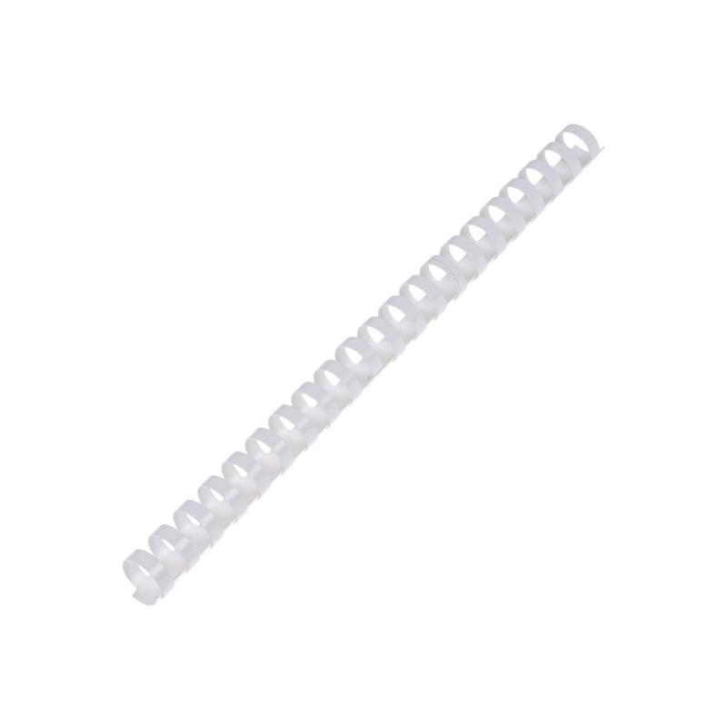 DELUXE 16mm PLASTİK SPİRAL BEYAZ 100'LÜ (90-120syf)