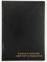 DILMAN - Dilman İş Sağ.ve Güv.Tespit Öneri Defteri 150yp Ciltli Numaralı