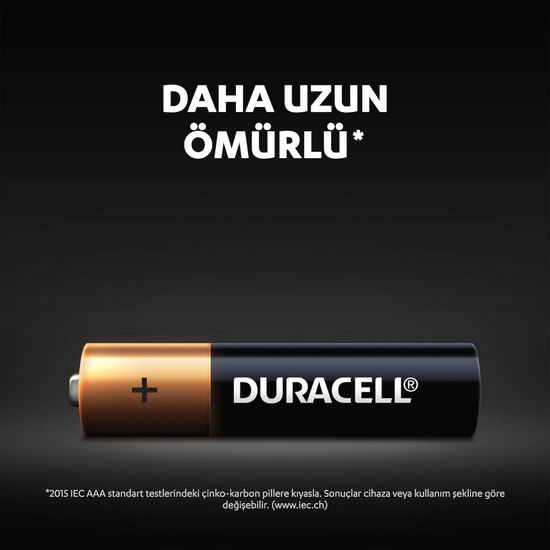 Duracell Aaa İnce Kalem Pil 4'Lü Kartela