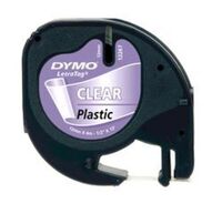 DYMO - Dymo 12268 Letratag Plastik Şeffaf Şerit
