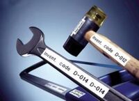 DYMO - Dymo 16958 Yüksek Perf.Esnek Naylon 19mmx3,5 Siyah/Beyaz