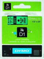 DYMO - Dymo 45019 D1 Yedek Şerit 12Mmx7Mt YeşilSiyah