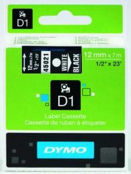 Dymo 45021 D1 Yedek Şerit 12Mmx7Mt SiyahBeyaz