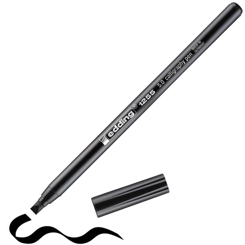Edding 1255 Kaligrafi Kalemi 5mm Siyah