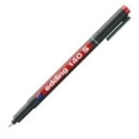 EDDING - Edding 140S Permanent(Asetat) Kırmızı
