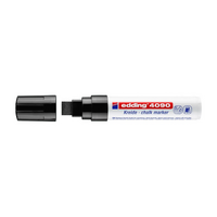 EDDING - Edding 4090 Kesik Uç Cam Kalemi Siyah