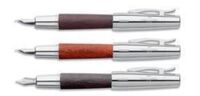 FABER-CASTELL - Faber-Castell E-Motion Krom/Ahşap Dolmakalem Koyu Kahve