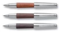 FABER-CASTELL - Faber-Castell E-Motion Krom/Ahşap Roller Kahve