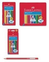 FABER-CASTELL - Faber-Castell Grip 2001 Boya Kalemi 12 Renk Askılı Kutu