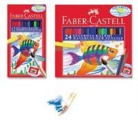 FABER-CASTELL - Faber-Castell Karton Kutu Aquarel Boya Kalemi 12 Renk