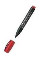 FABER-CASTELL - Faber-Castell Permanent Markör 52 Yuvarlak Uç Kırmızı