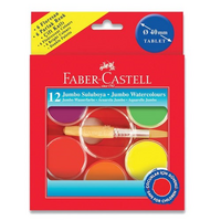 FABER-CASTELL - Faber-Castell Redlıne Jumbo Suluboya 12 Renk