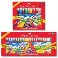FABER-CASTELL - FABER-CASTELL SİLİNEBİLİR MUM BOYA 25 RENK