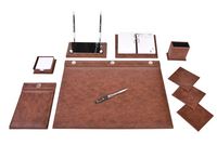 GULPAS - Gülpaş Sümen Takımı 9 Parça Lüks Düğmeli Suni Deri