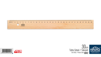 HATAS - Hatas 0042 Tahta Cetvel Takviyeli 30Cm