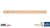 HATAS - Hatas 0049 Tahta Cetvel Takviyeli 50Cm