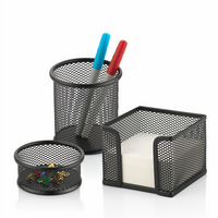 LACCO - LACCO 437-1 METAL MASA SETİ SİYAH 3'LÜ