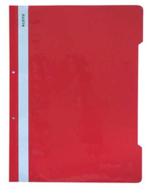 Leitz 4189 Plastik Telli Dosya 50'Li Kırmızı