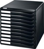 LEITZ - Leitz 5294 10 Çek.Evrak Rafı Siyah Kasa