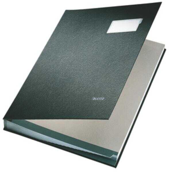 Leitz 5700 Pls.Kapaklı İmza Dosyası 20Sf Siyah