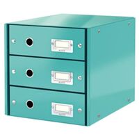 LEITZ - Leitz 6048 WOW 3 Çekmeceli Evrak Rafı B. Mavi