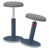 Leitz - Leitz Ergo Active Ayaklı Tabure 2'si 1 Arada Gri ( 1 Adet Tabure)