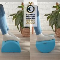 Leitz - Leitz Ergo Cosy Ayak Desteği Mavi, Omuz Ve Sırt Ağrılarını Hafifletir, Kumaş Kılıflı, IGR Sertifikalı