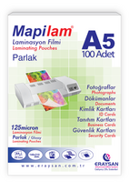 MAPILAM - Mapilam 125Mic A5 216X155mm Parlak Lam.100'Lü