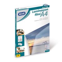 MAS - Mas 7706 Laminasyon Filmi 125mic A4 100'lü