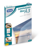 MAS - Mas 7707 Laminasyon Filmi 125Mic A3 100'Lü