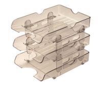 MAS - Mas 823 Standard 3'Lü Evrak Rafı Şeffaf