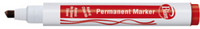 BION - Mas 9177 Bion Permanent Marker Kesik Uç Kırmızı