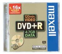 MAXELL - Maxell DVD R 4,7Gb 16X Recordable İnce Kutu (5mm)