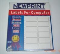 NEWPRINT - Newprint Bilgisayar Etiketi 35X97 Sürekli Form