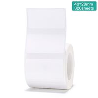 NIIMBOT - NiiMbot 40x20mm Beyaz Etiket B21/B1/B3S İçin 320 Adet Yırtılmaz, Sudan Ve Yağdan Etkilenmez 