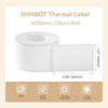 NIIMBOT 40x60mm Beyaz Etiket (125 Adet) B21/B1/B3S İçin (T40*60-125WHITE) - Thumbnail